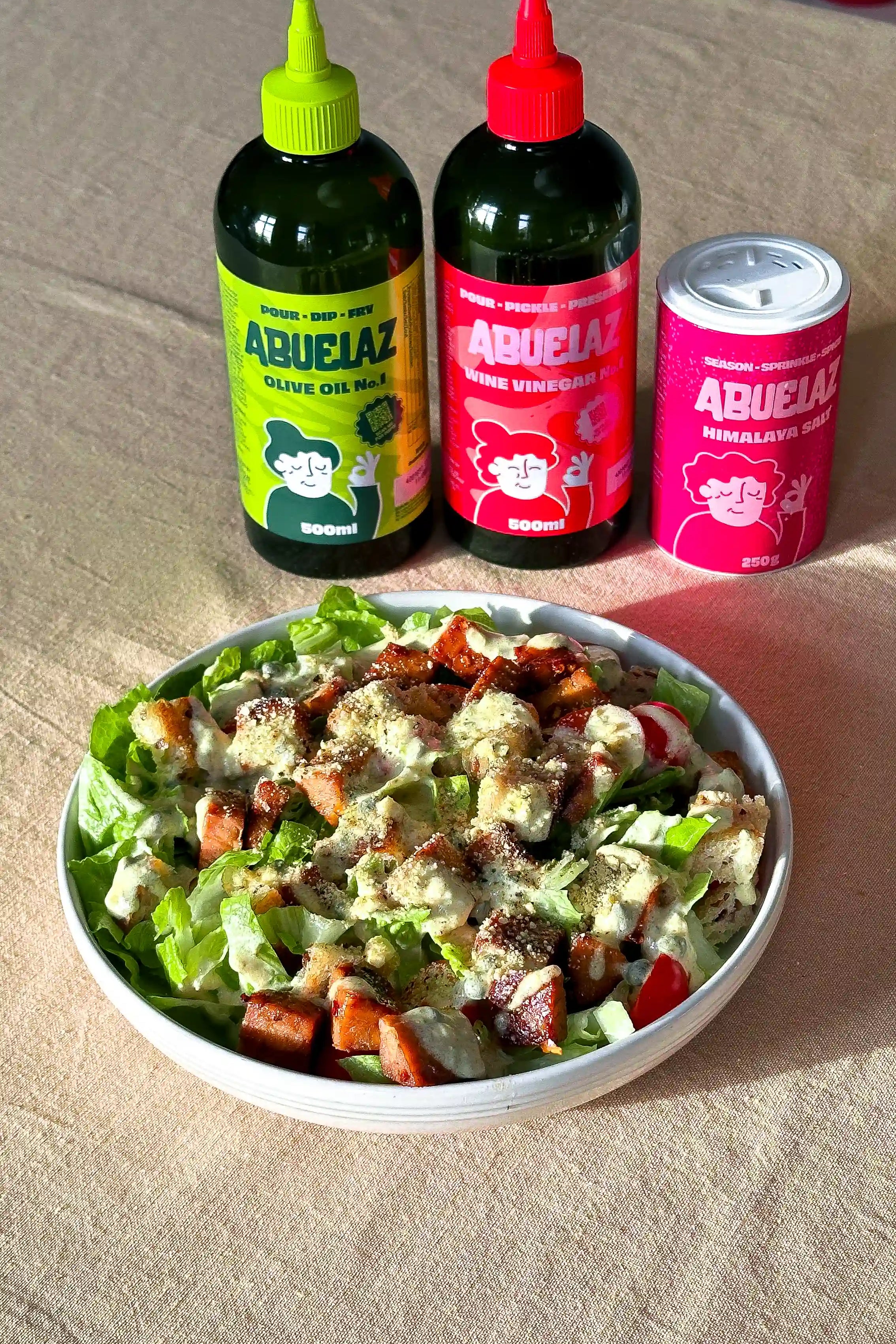 Vegansk caesarsallad – fräsch, mättande & klar på 15 min