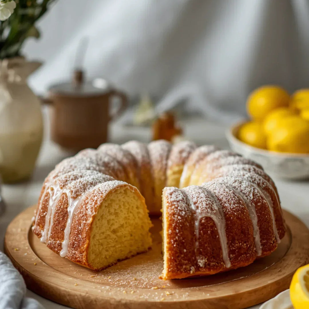 Citron- och olivoljekaka inför sommarsäsongen.